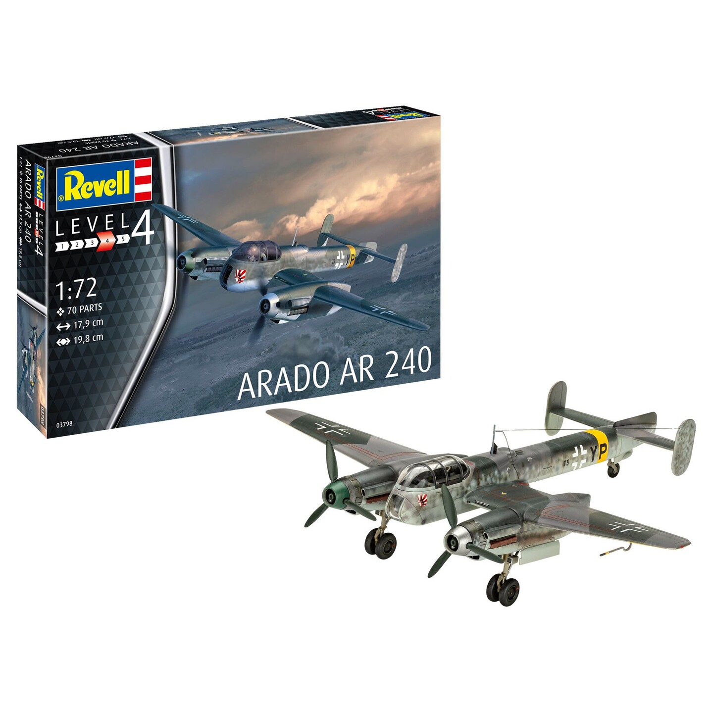Arado AR-240 Revell 1:72 Byggesett