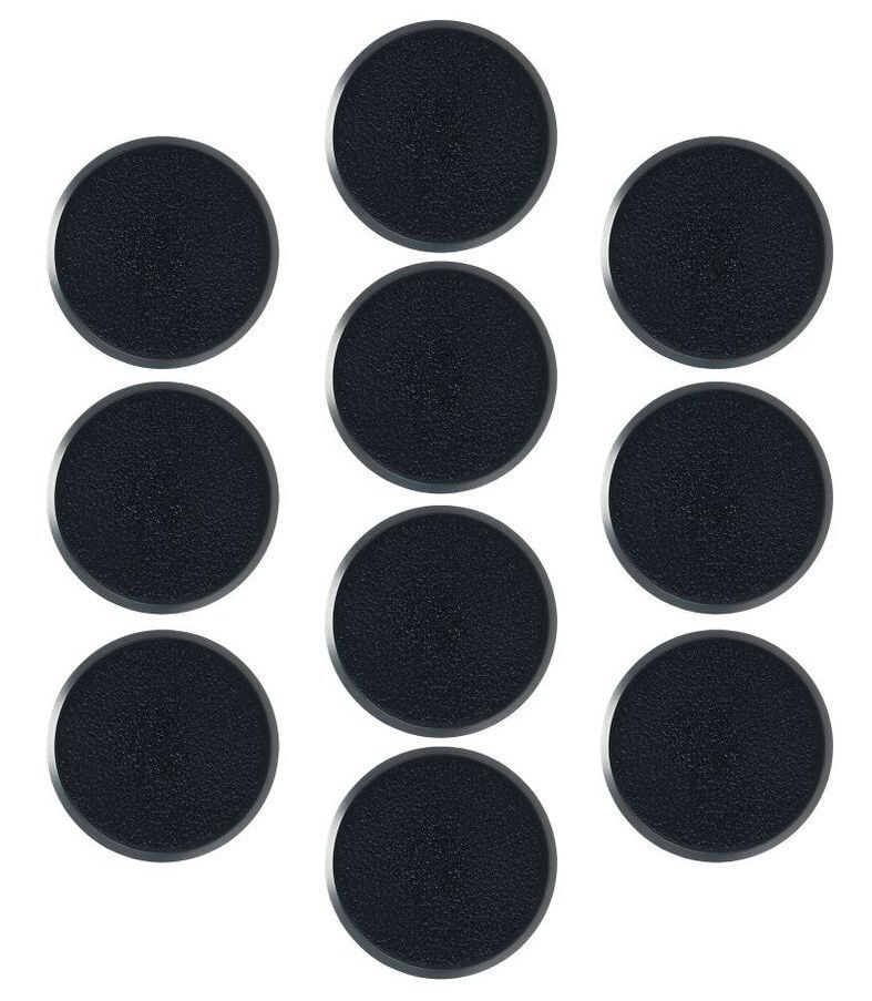Plastbaser Svart Round - 28.5mm (10 stk) Citadel