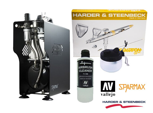 Airbrush Startpakke PREMIUM - Komplett Alt du trenger for å komme igang 