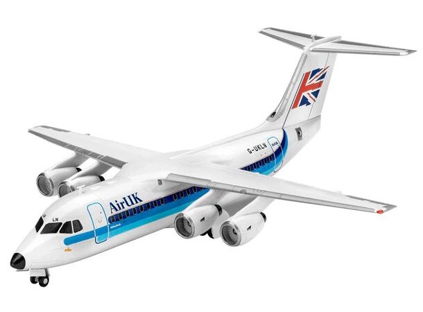 Bae 146-200 AirUK Starter Set Revell 1:144 Byggesett 