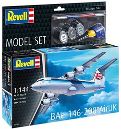 Bae 146-200 AirUK Starter Set Revell 1:144 Byggsats