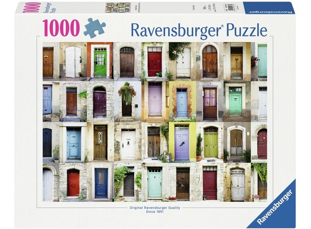 Beautiful Doors France 1000 biter Puslespill - Ravensburger Puzzle 
