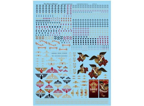 Blood Angels Transfer Sheet The Horus Heresy 