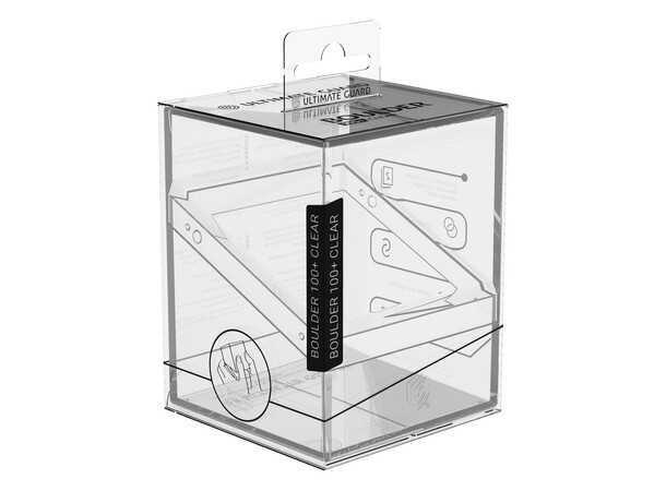 Boulder 100+ Clear Transparent Ultimate Guard Card Box 