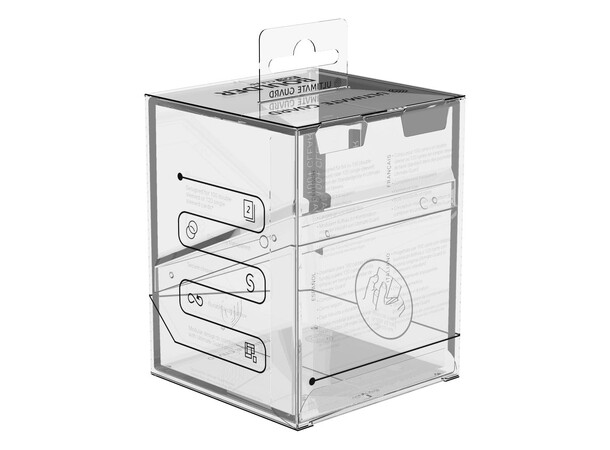 Boulder 100+ Clear Transparent Ultimate Guard Card Box 
