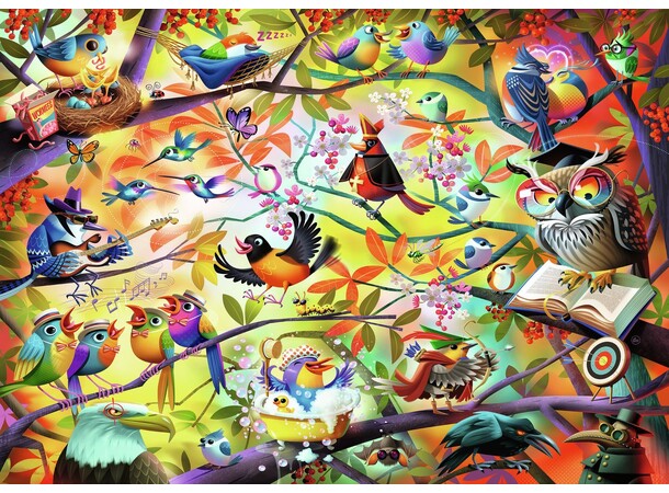 Busy Birdies 1000 biter Puslespill Ravensburger Puzzle 