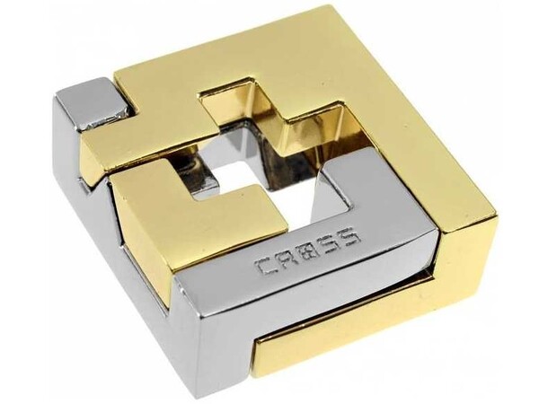 Cast Puzzle 3/6 Cross Hjernetrim metall Vanskelighetsgrad 3/6 