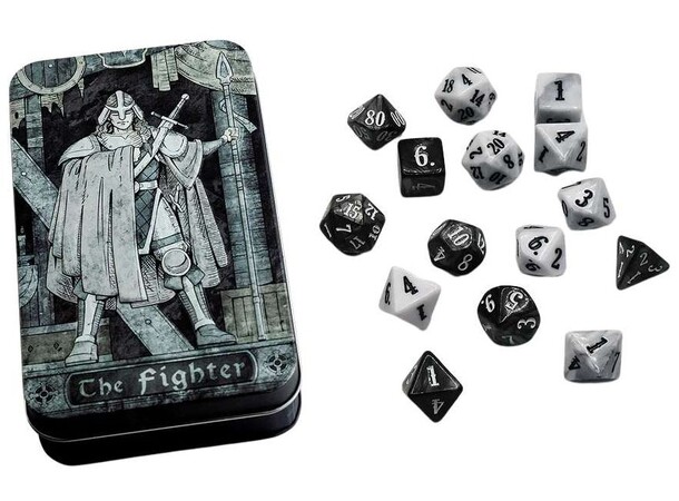Character Class Dice Set - Fighter Beadle & Grimm - RPG Dice (15 stk) 
