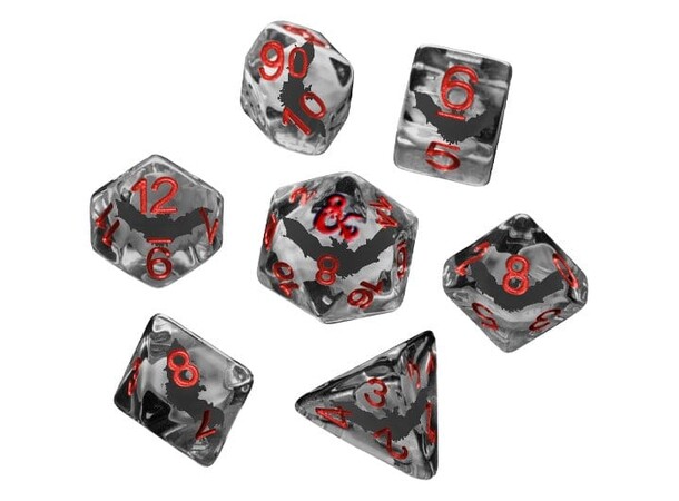 D&D Ravenloft Dice Set Inclusion Bats FanRoll 