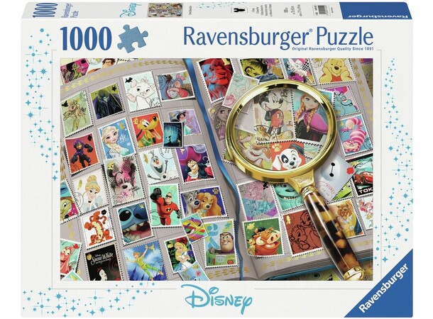 Disney Stamp Album 1000 biter Puslespill Ravensburger Puzzle 