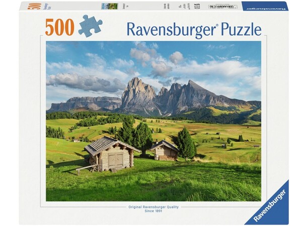 Dolomitenidyll of Siusi 500 biter Puslespill - Ravensburger Puzzle 