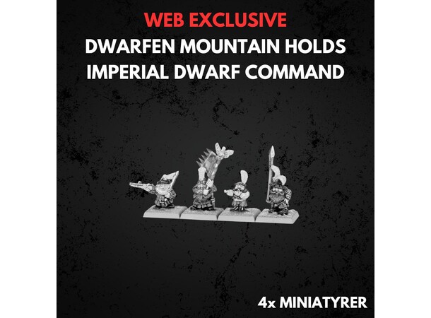 Dwarfen Mountain Holds Dwarf Command Warhammer The Old World