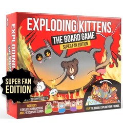 Exploding Kittens Board Game Super Fan Super Fan Edition