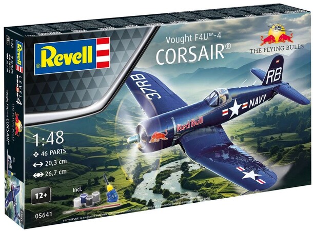 F4U-4 Corsair Flying Bulls 25th Anniv. Revell 1:48 Byggesett 