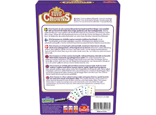 Five Crowns Kortspill - 2025 Norsk utgave 