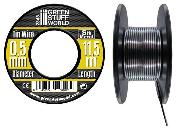 Flexible Tin Wire Roll - 0,5mm (11,5 m) Green Stuff World 