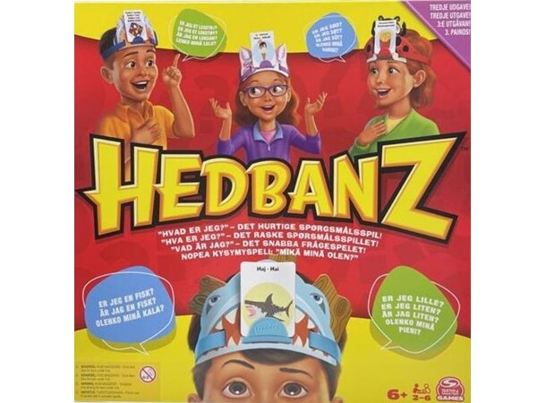 Hedbanz Brädspel - 3 utgåva Svensk utgåva 