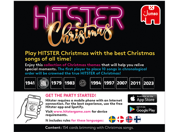 Hitster Christmas Expansion Norsk utgave - Utvidelse til Hitster 