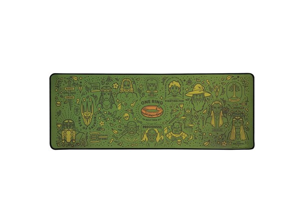 Lord of the Rings Desk Pad 80x30 cm Inkluderer Coaster