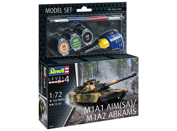 M1A1 AIM(SA) / M1A2 Abrams Revell 1:72 Byggesett 