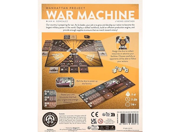 Manhattan Project War Machine Brädspel 