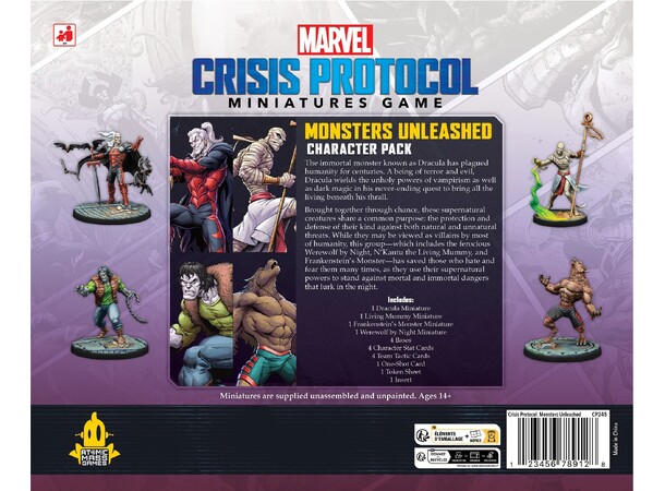 Marvel Crisis Protocol Monsters Unleashe Utvidelse til Marvel Crisis Protocol 