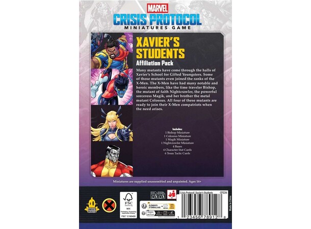 Marvel Crisis Protocol Xaviers Students Affiliation Pack 