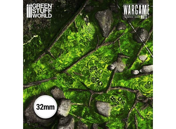 Neoprene Mat 44x60 Boneblight Marsh Green Stuff World - 114 x 155 cm 
