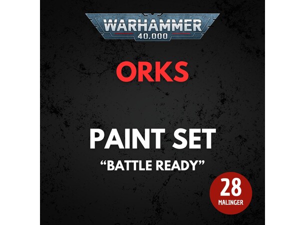 Orks Paint Set Warhammer 40K - Battle Ready 