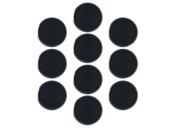 Plastbaser Svart Round - 28.5mm (10 stk) Citadel 