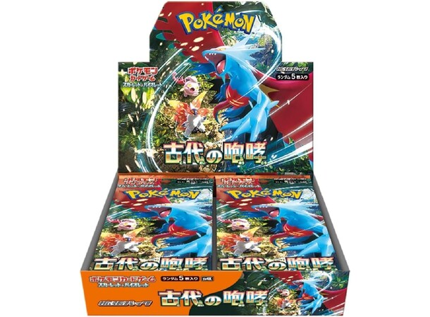 Pokemon Ancient Roar Booster Box JAPANSK - Scarlet & Violet - sv4k 