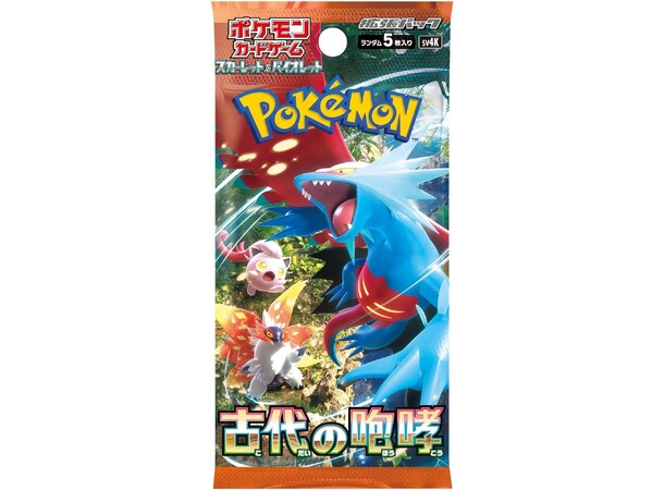Pokemon Ancient Roar Booster Box JAPANSK - Scarlet & Violet - sv4k 