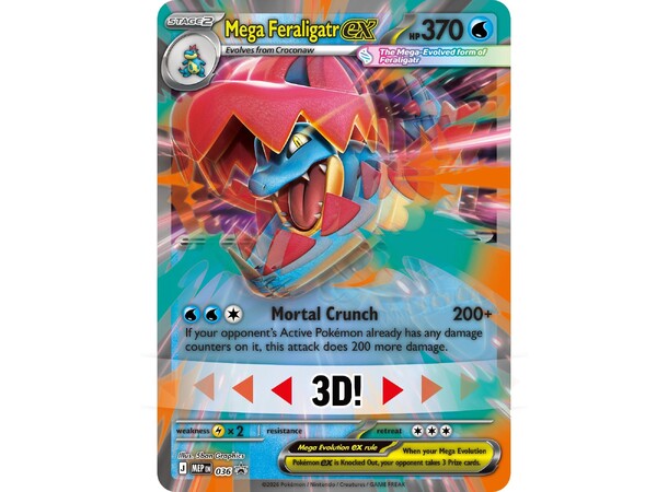 Pokemon Ascended Heroes Mega Feraligatr ex Box 