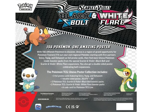 Pokemon Black Bolt/White Flare Poster Poster Collection 