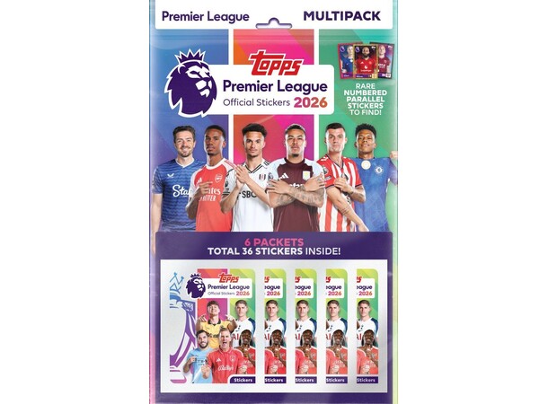Premier League 2026 Sticker Multipack Topps Official Stickers 