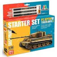 Pz. kpfw VI Tiger I Ausf. E Starter Set Italeri 1:56 Byggesett