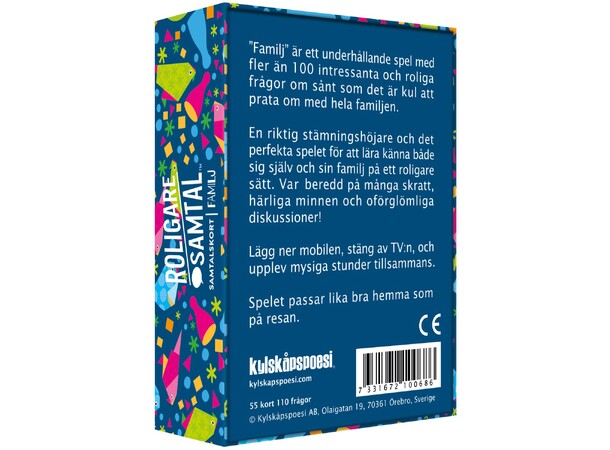 Roligare Samtal Familj Partyspel Svensk utgåva 