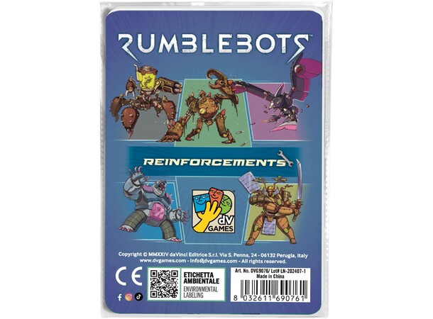 Rumblebots Reinforcements Expansion Utvidelse til Rumblebots 