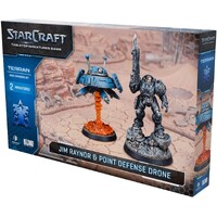 StarCraft Terran Jim Raynor & Drone Tabletop Miniatures Game