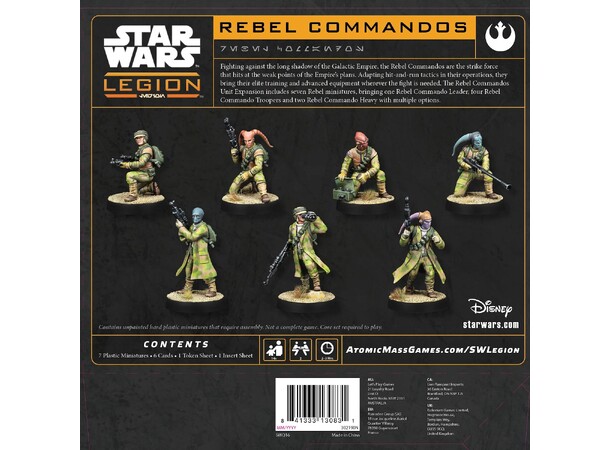 Star Wars Legion Rebel Commandos Unit Expansion 