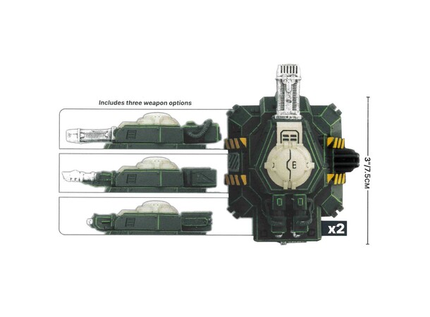 Terreng Legion Defense Turrets Battlefield in a Box - Gothic Sector 