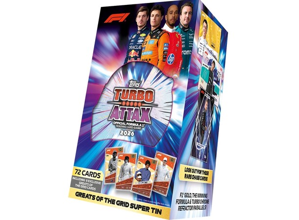 Turbo Attax 2026 Super Tin Topps Formula 1 