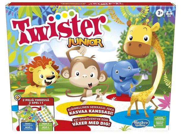 Twister Junior 2 Games In 1 Brädspel Svensk Utgåva 