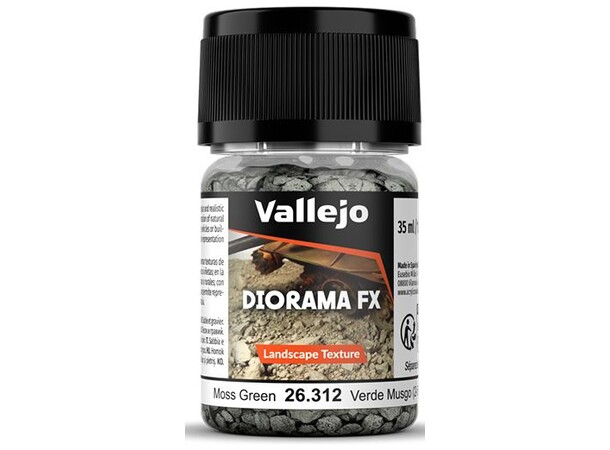 Vallejo Diorama FX Moss Green 2-5mm Landscape Texture - 35ml 