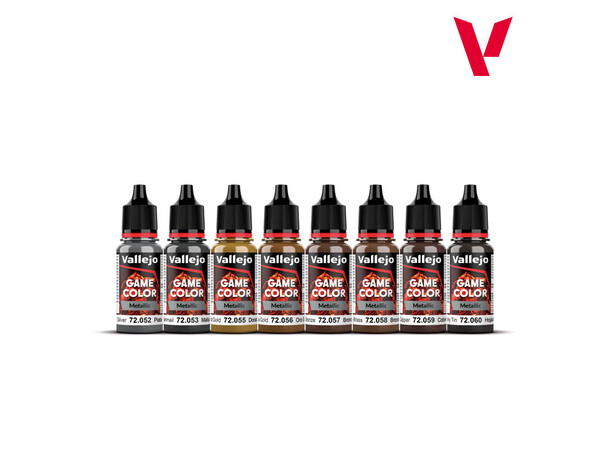 Vallejo Game Color Set Metallics 