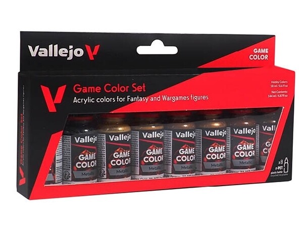 Vallejo Game Color Set Metallics 