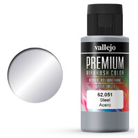 Vallejo Premium Steel 60ml Premium Airbrush Color