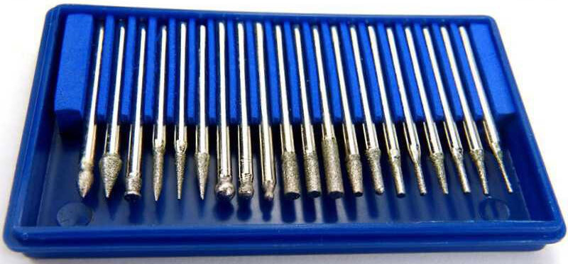 Diamond Burr Set (20 spisser) Green Stuff World