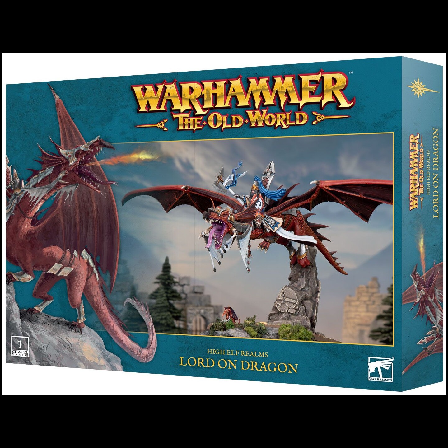 High Elf Realms Lord on Dragon Warhammer The Old World
