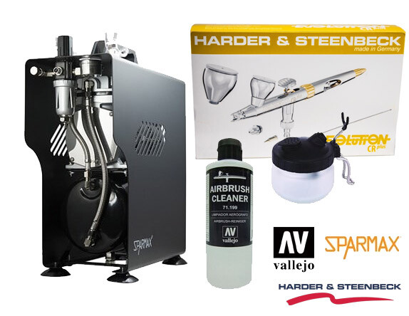 Airbrush Startpakke PREMIUM - Komplett Alt du trenger for å komme igang
